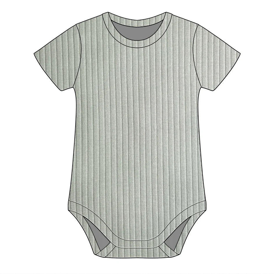 Short Sleeve Ribbed Bodysuits