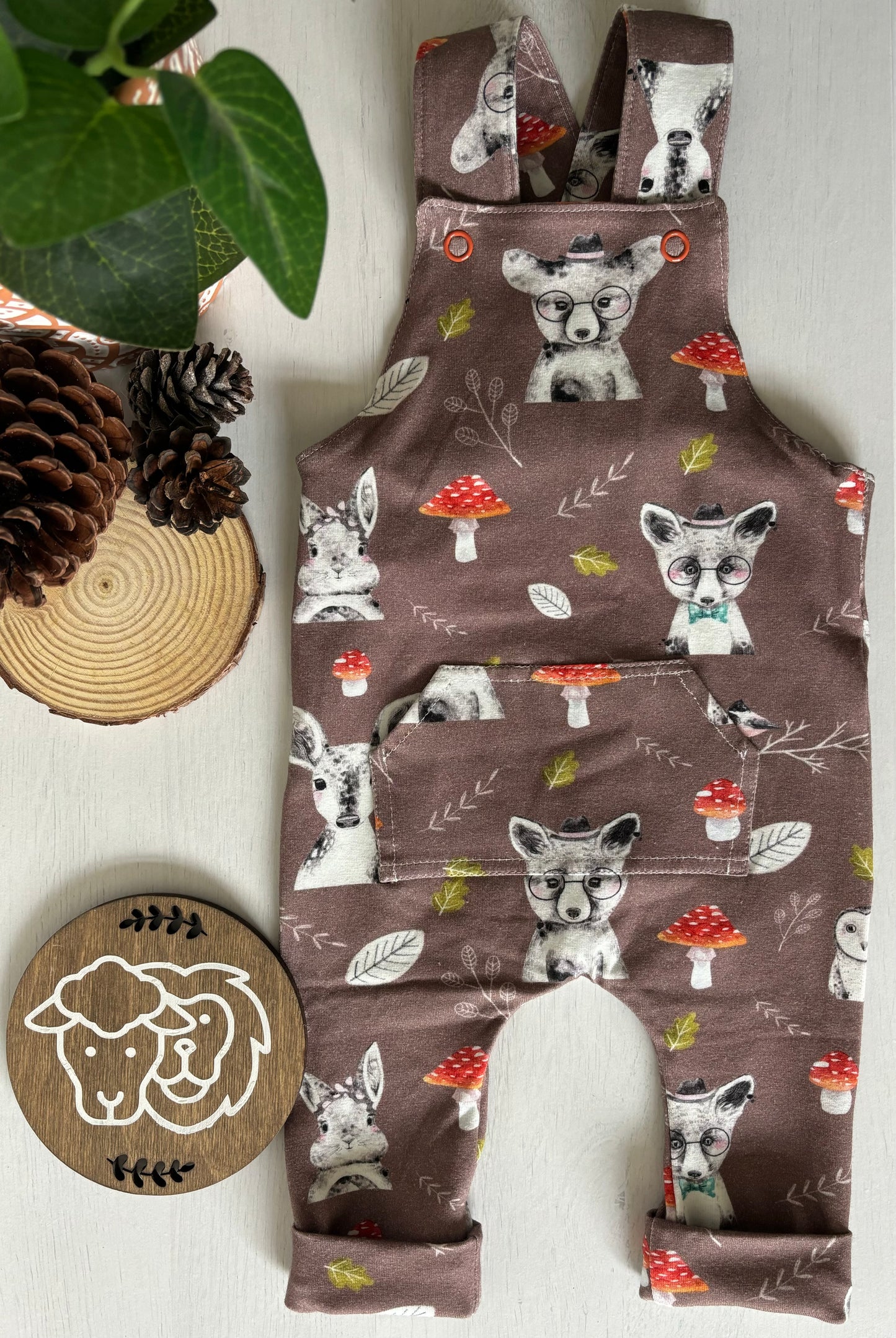 Enchanted Forest Dungarees (0-3 Months)