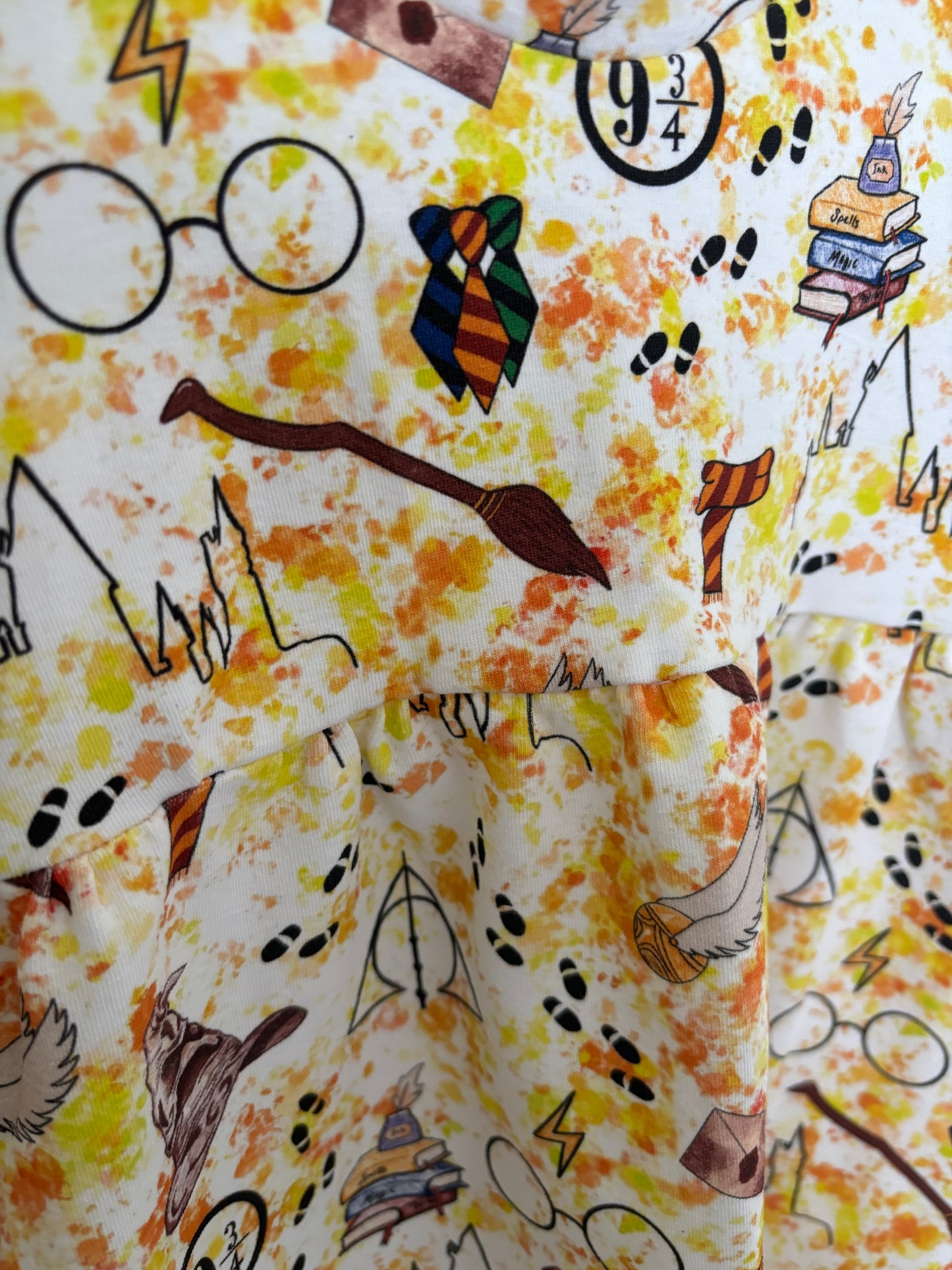 Mischief Managed long sleeve swing dress (3-6 Months)