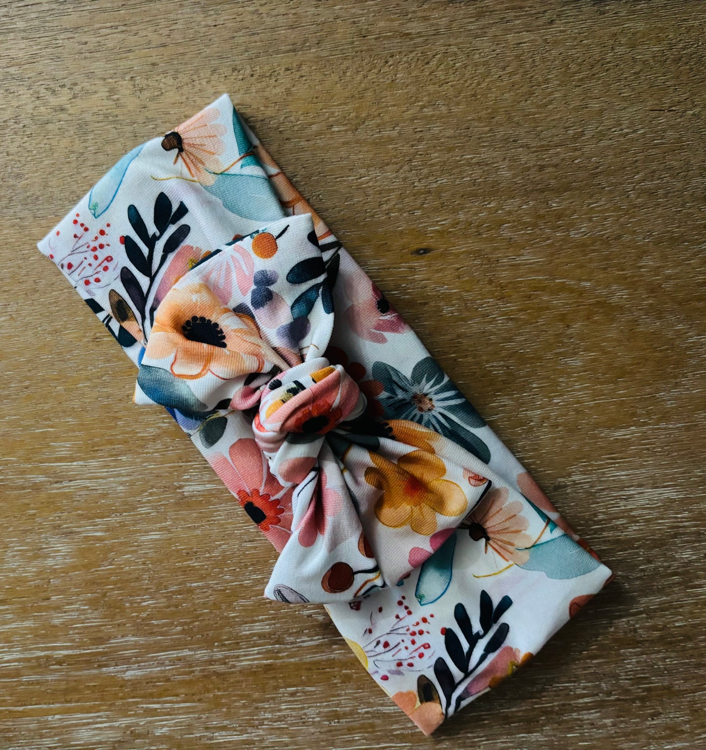 Wildflower Confetti hand-tied headband