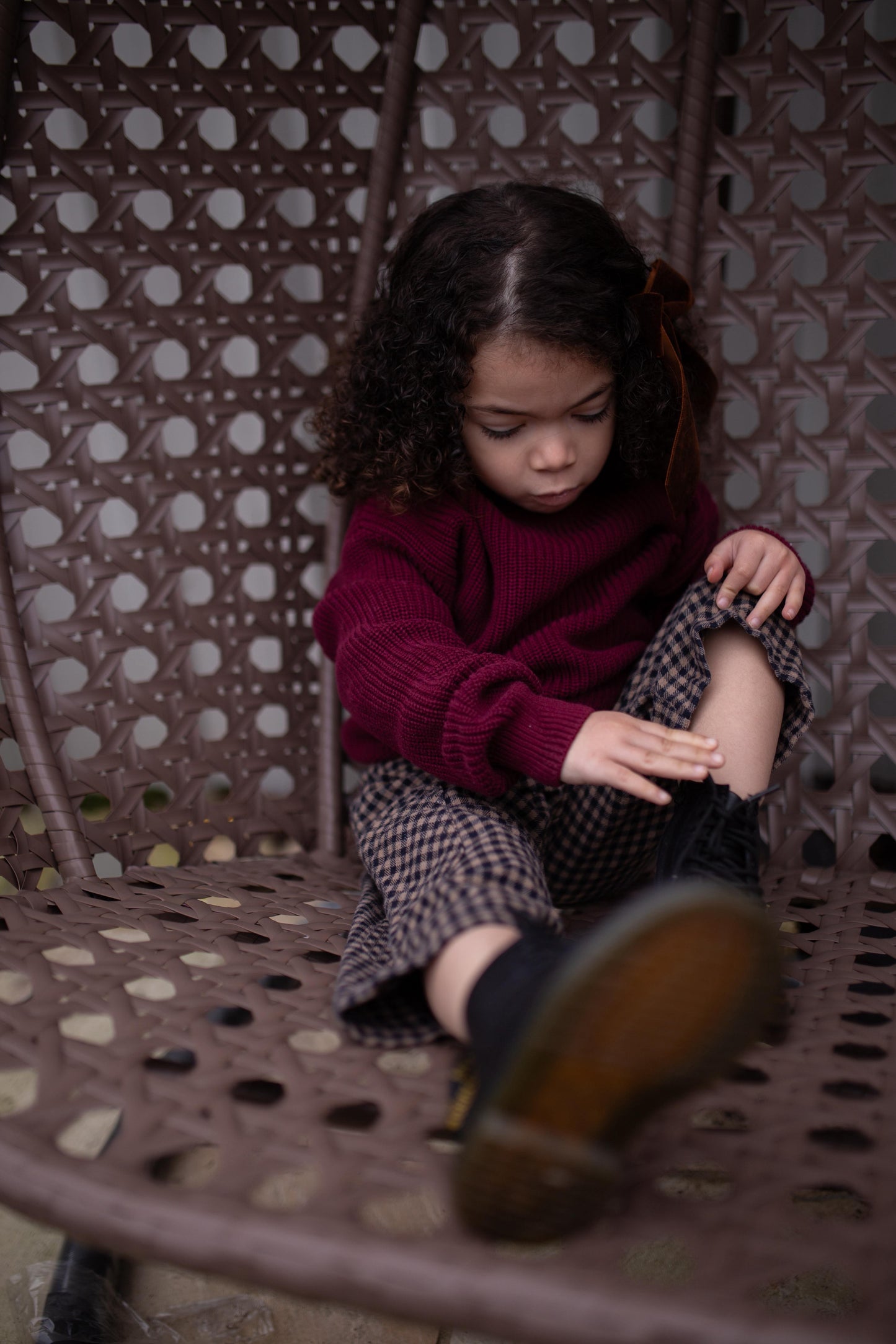 Plum Heirloom Knit Jumper