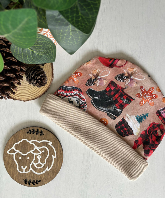 Reversible Christmas Beanie (2-3 & 4-5 years)