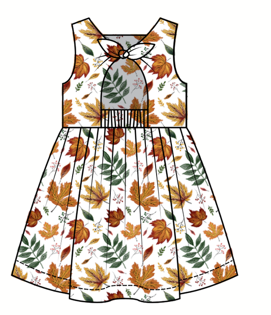 Autumn Leaves daisy dress
