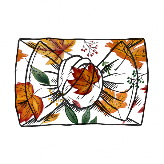 Autumn Leaves hand-tied headband