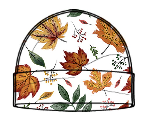 Autumn Leaves beanie hat