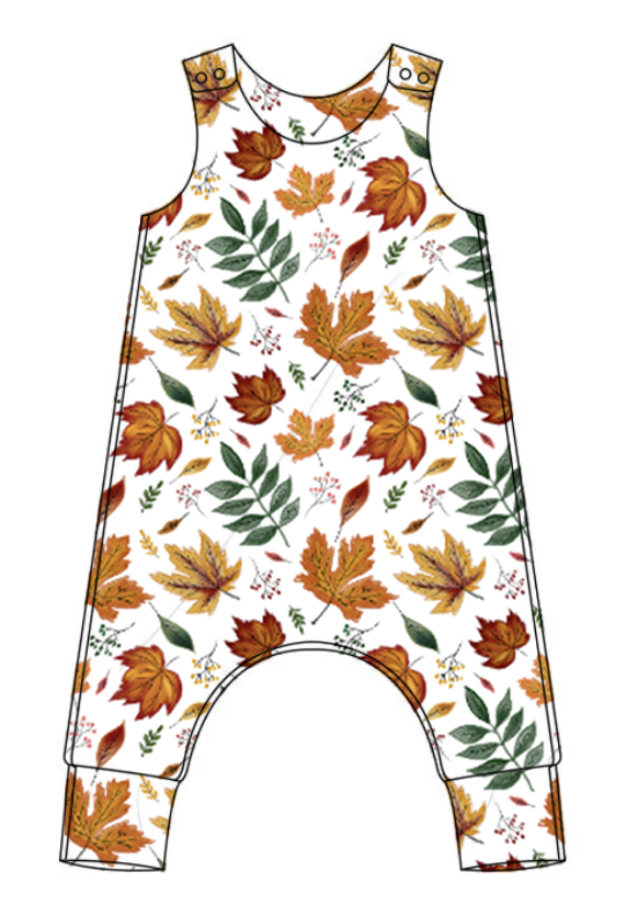 Autumn Leaves relaxed romper