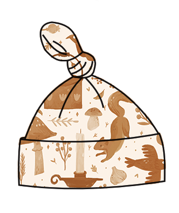 Autumn Forage knot hat