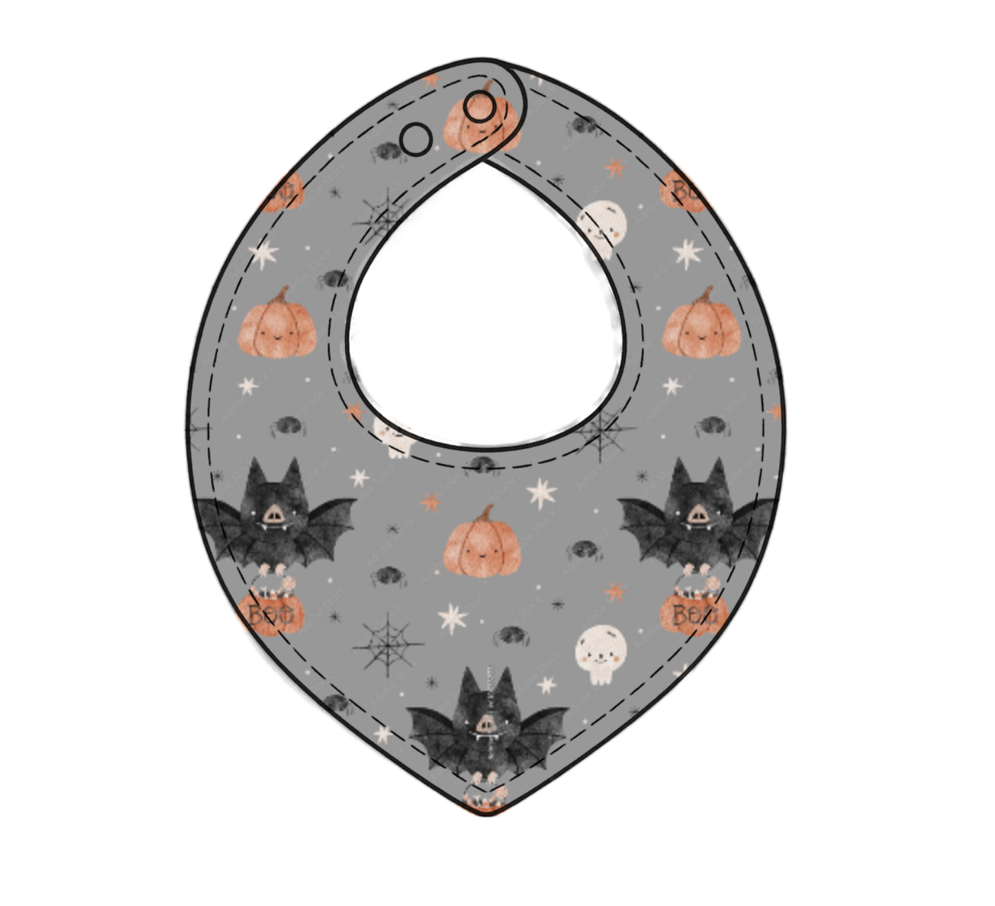 Batty Bunch towelling bib