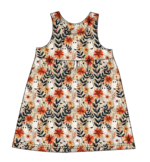 Bootanicals pinafore dress