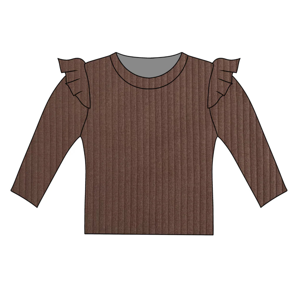 Woodland brown frill top