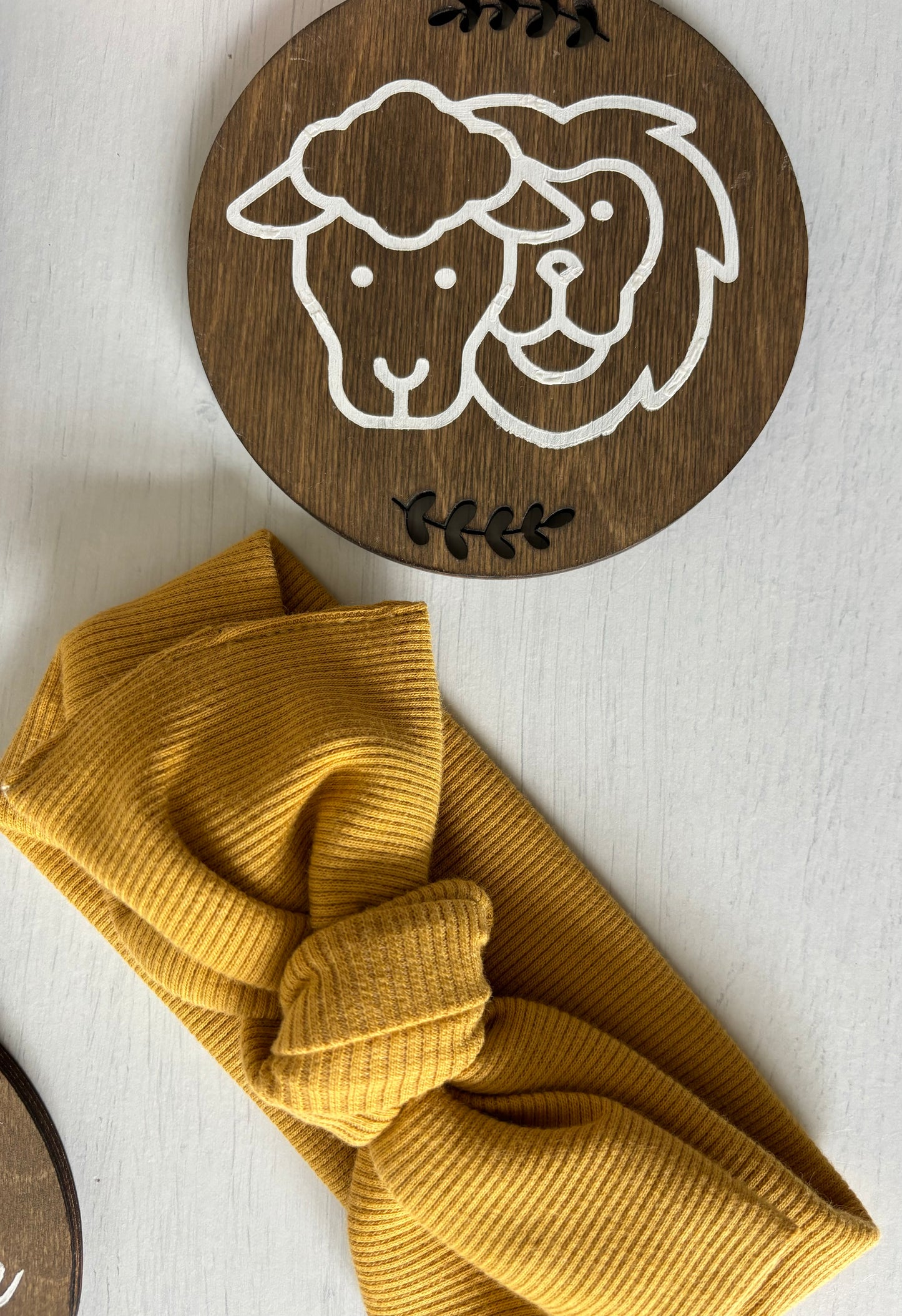 Mustard Rib Knit Headband (one size)