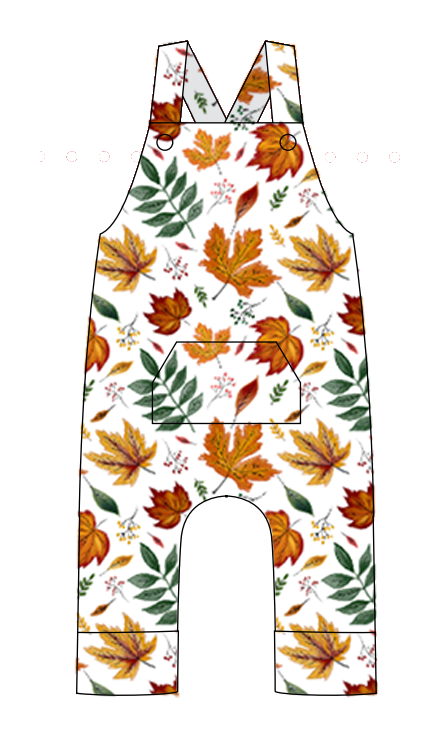Autumn Leaves dungarees
