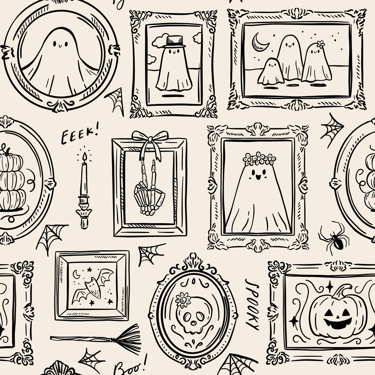 Frightening Frames - Brushed Cotton