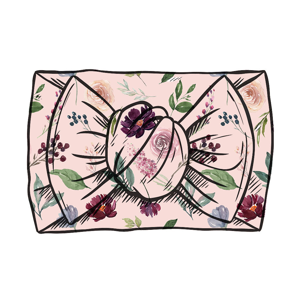 Berry Bloom hand-tied headband