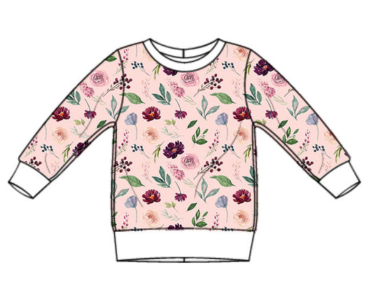 Berry Bloom brushed cotton sweatshirt