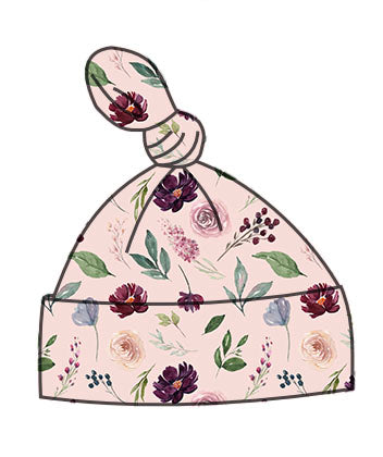 Berry Bloom knot hat