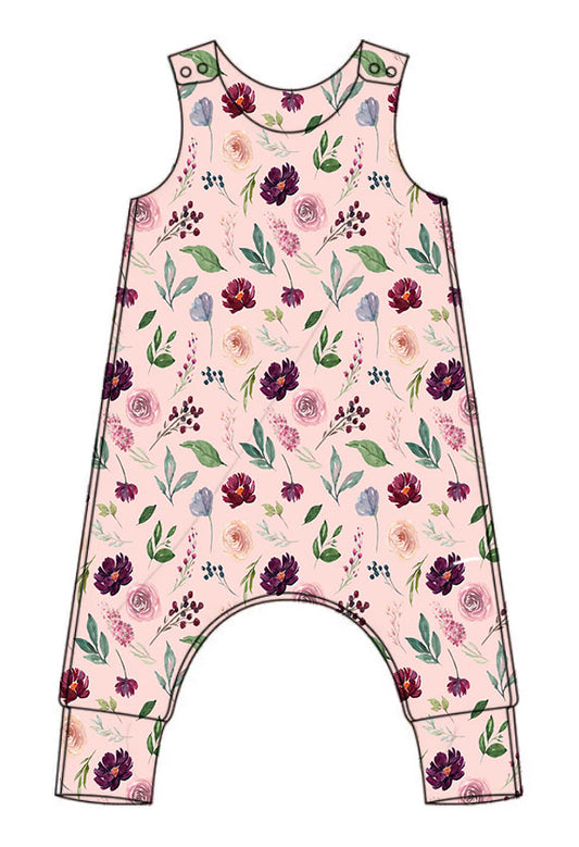 Berry Bloom relaxed romper