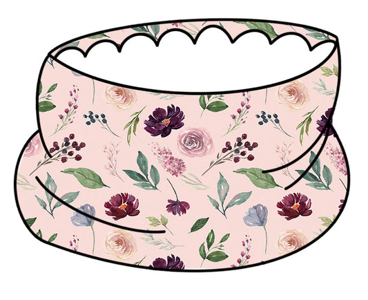 Berry Bloom teddy fleece snood