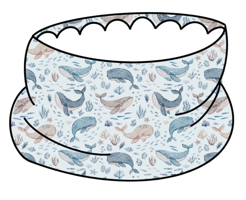 Whale of a Time teddy fleece snood