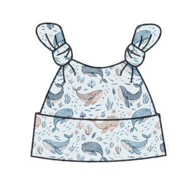 Whale of a Time knot hat