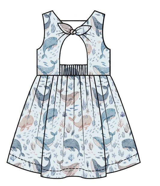 Whale of a Time daisy dress