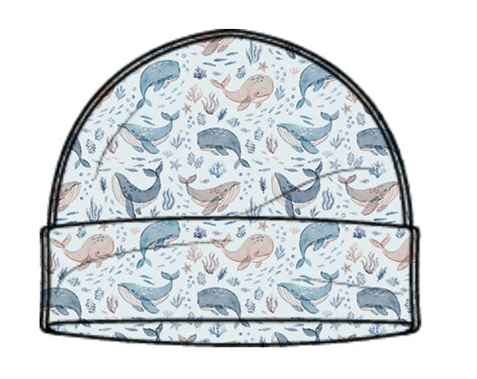Whale of a Time beanie hat