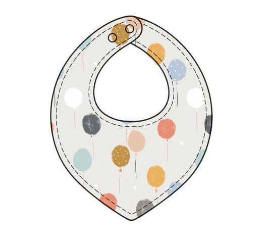 Party Time towelling bib