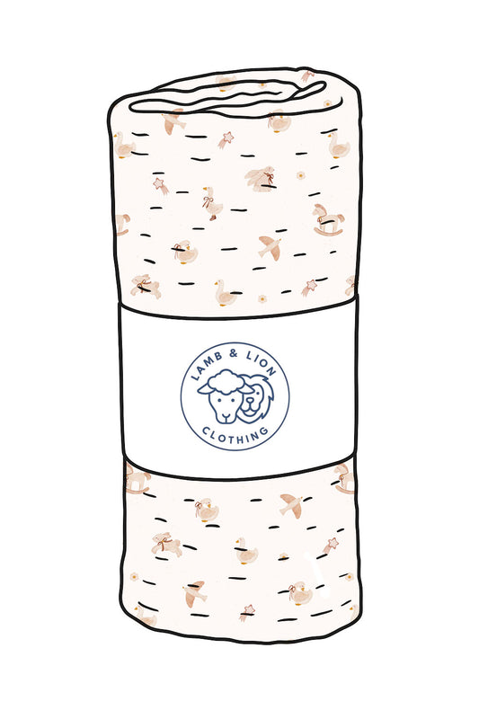 Tiny Treasures muslin swaddle blanket