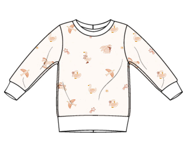 Tiny Treasures brushed cotton sweatshirt