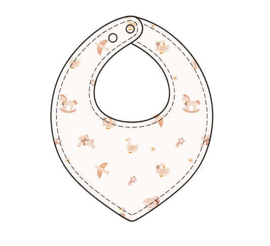 Tiny Treasures towelling bib