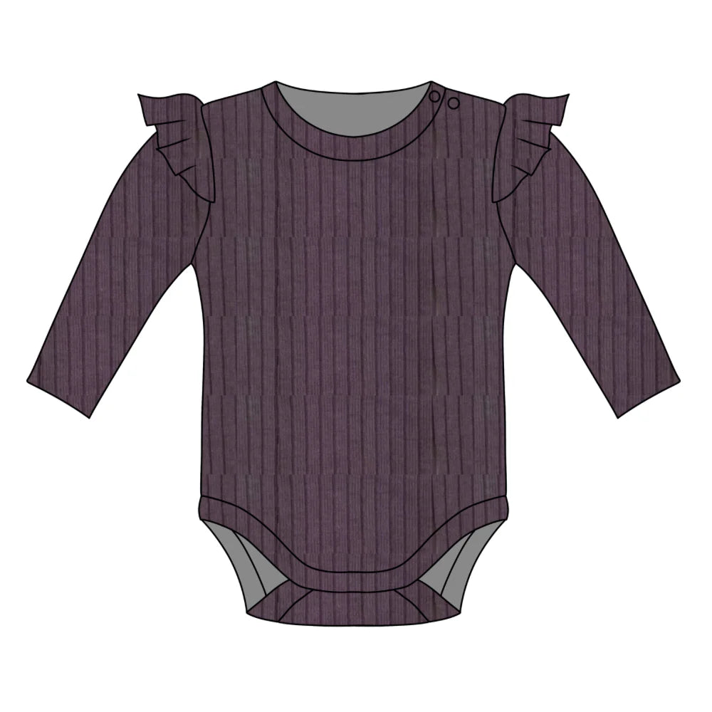 Mauve frill bodysuit
