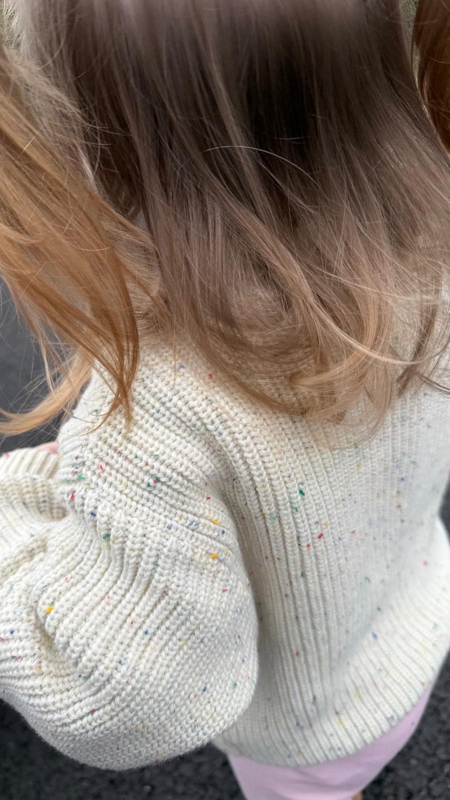 Cream Sprinkles Heirloom Knit Cardigan