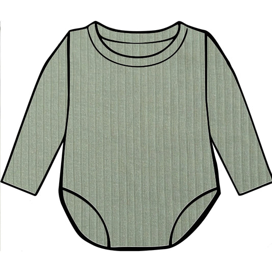 Sage ribbed bodysuit