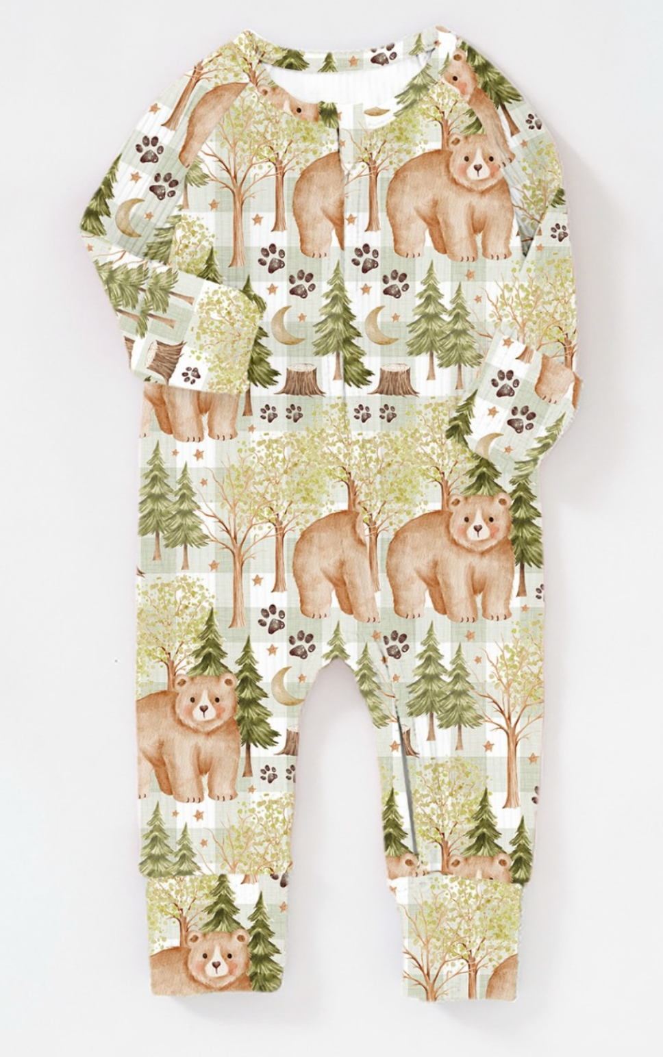PREORDER Baby Bear Ribbed Sleepsuit