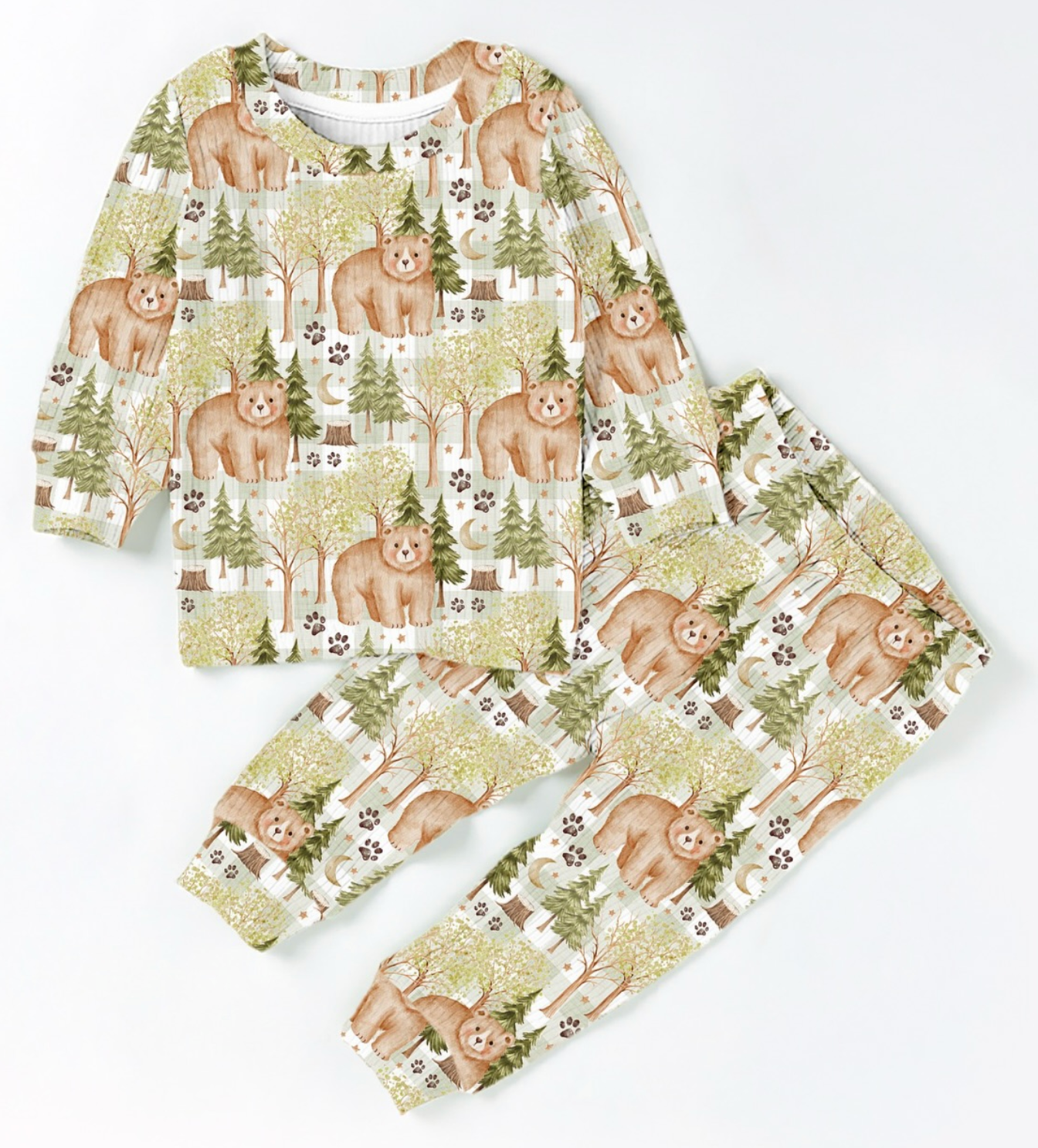 PREORDER Baby Bear Ribbed Pyjama Set
