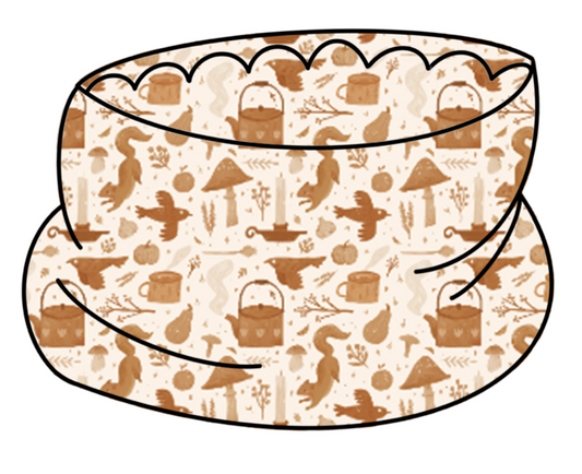 Autumn Forage teddy fleece snood