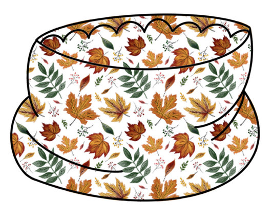 Autumn Leaves teddy fleece snood