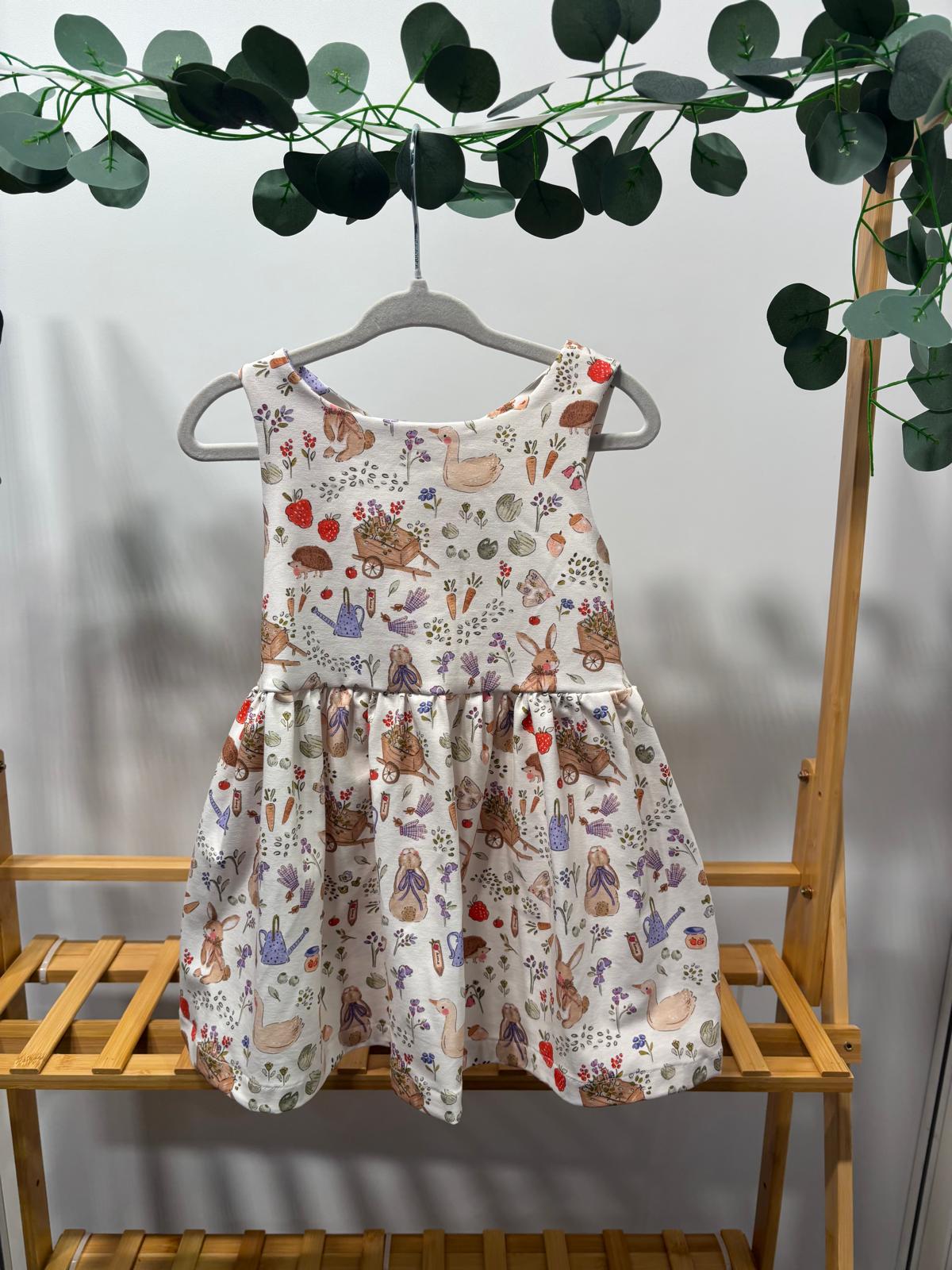 Busy Bunny Daisy Dress (9-12 Months)