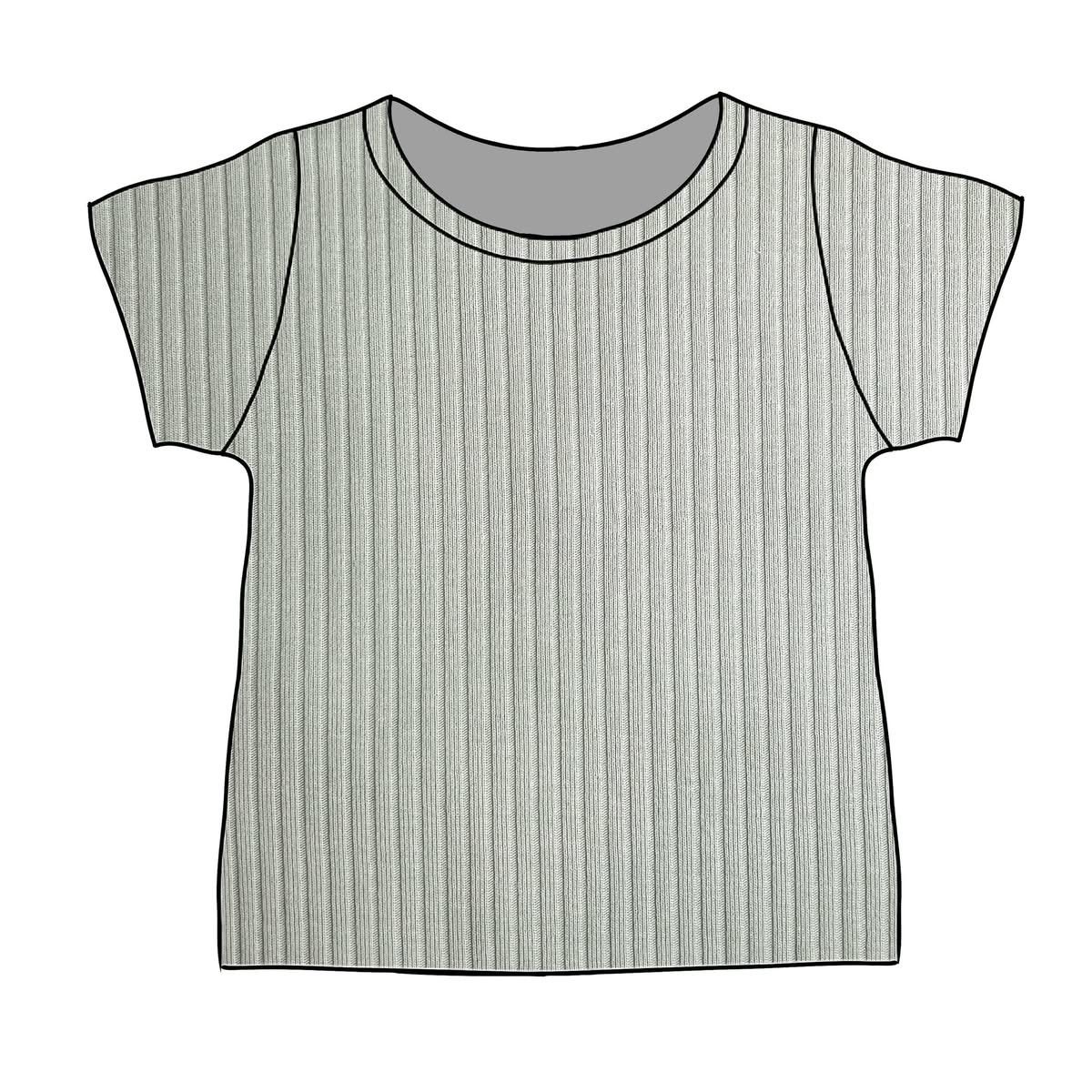 Short Sleeve Ribbed Top