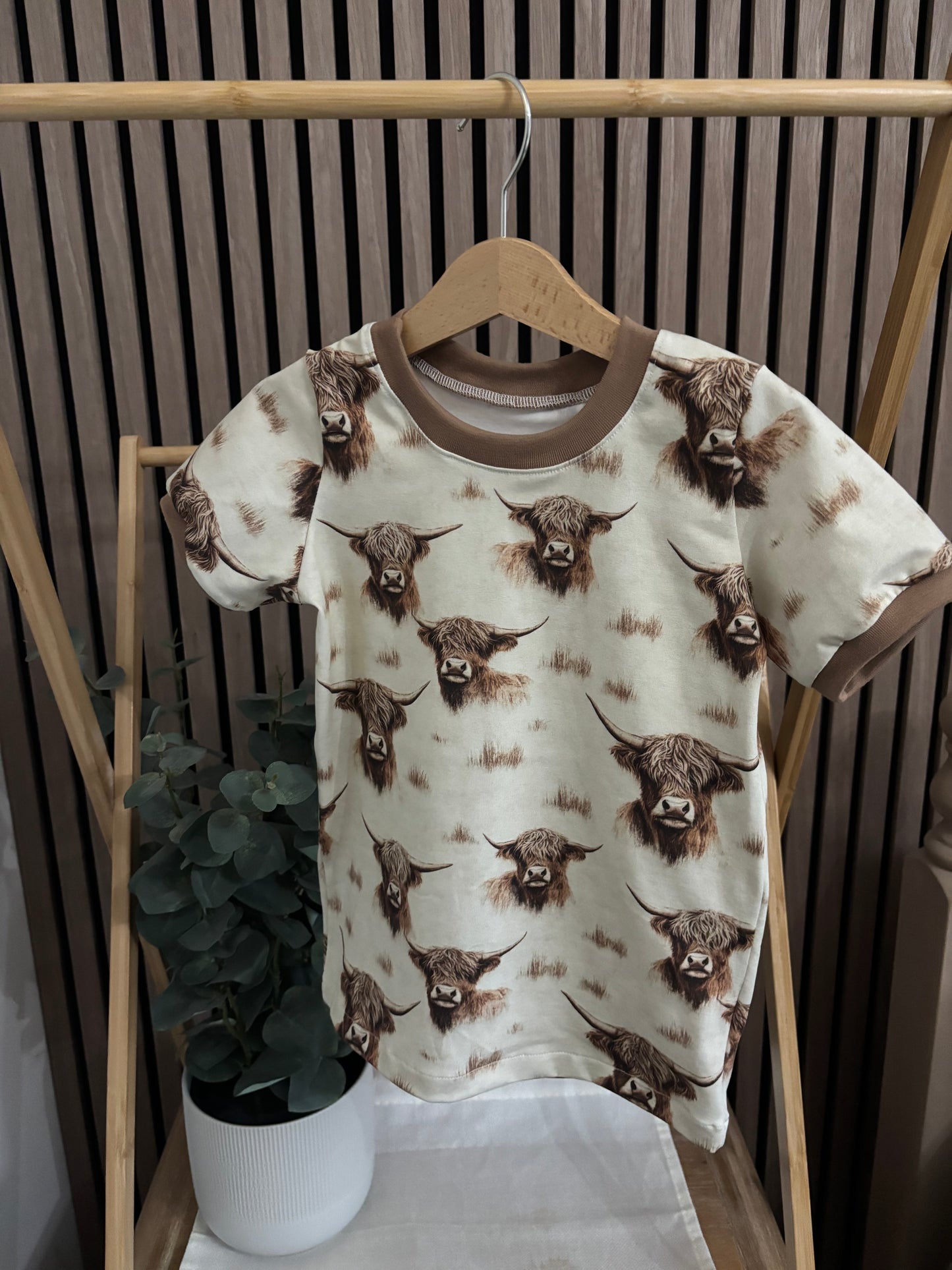Highland Herd T-Shirt (cuffed sleeve)