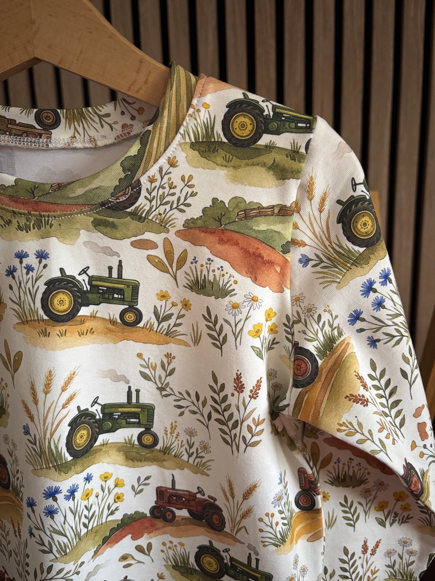 Tractor Trails Long Sleeve Top