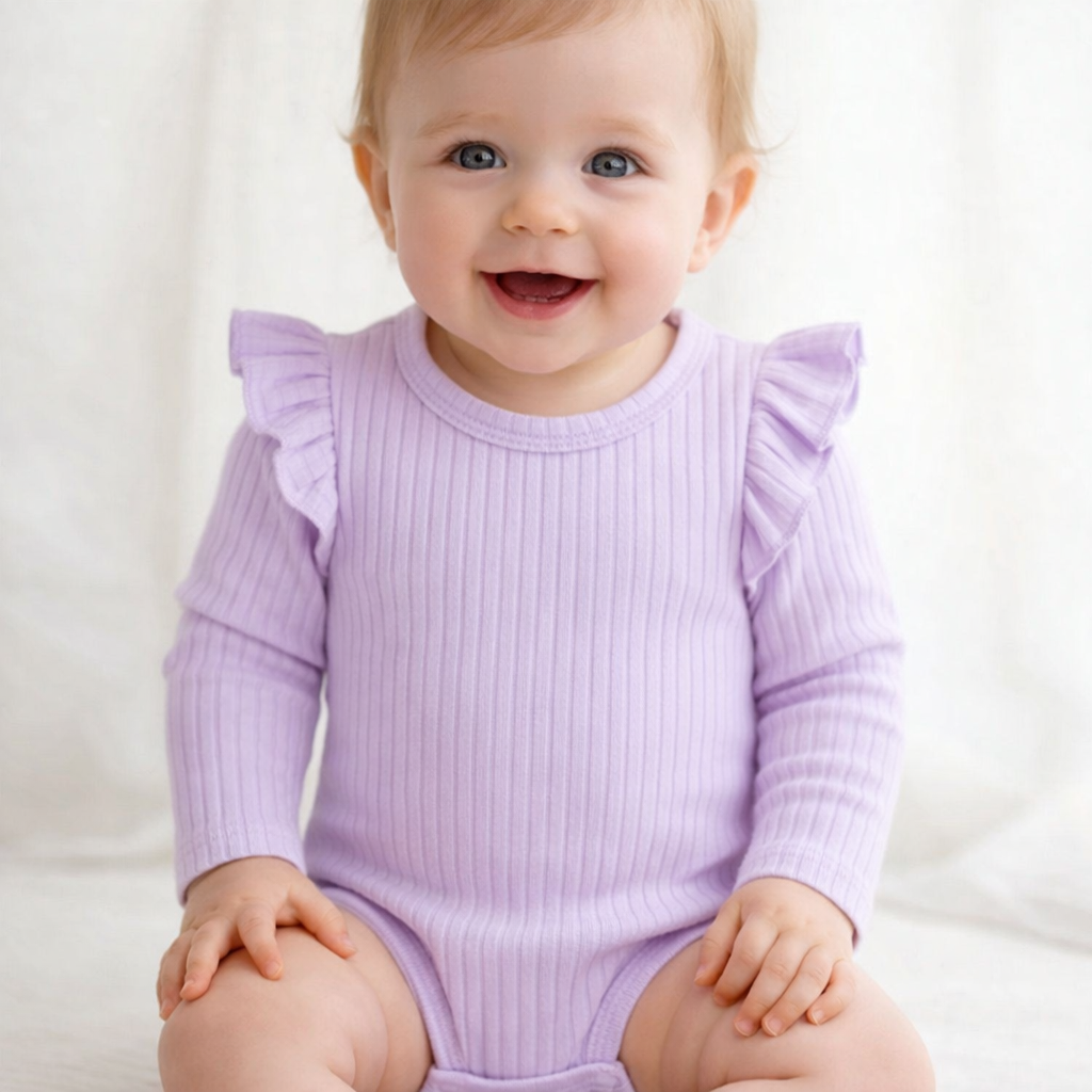 Lilac frill bodysuit