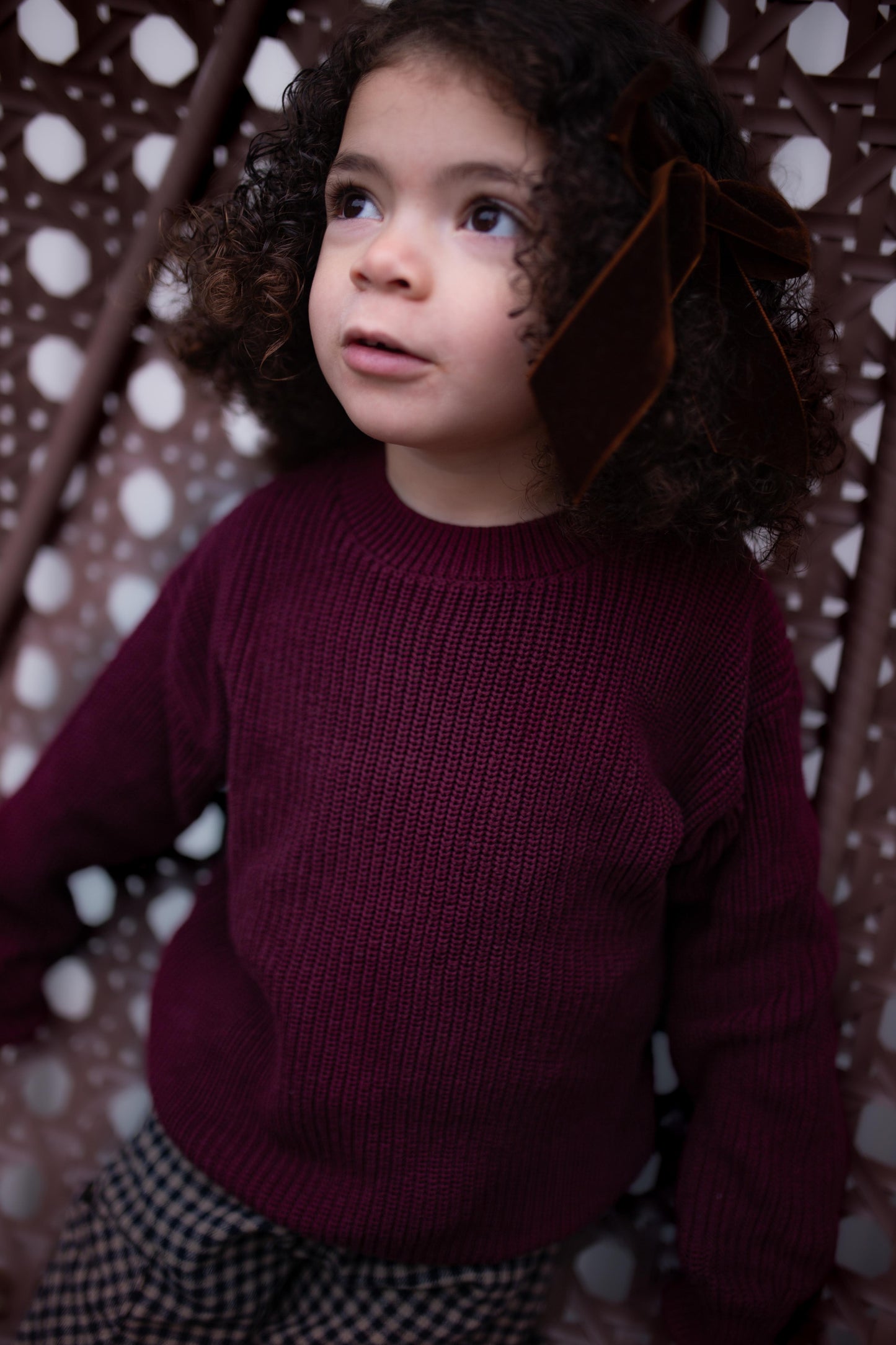 Plum Heirloom Knit Jumper