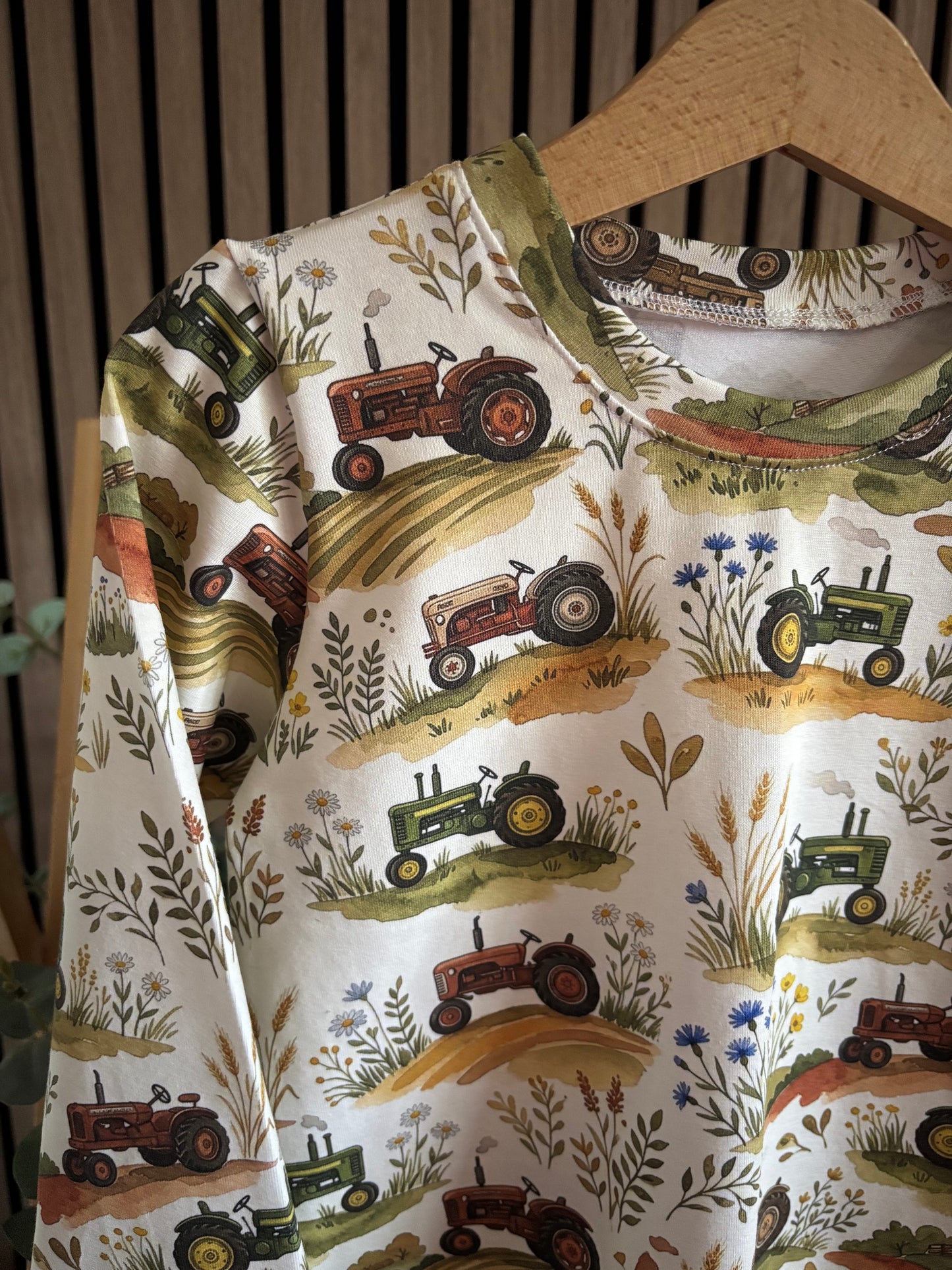 Tractor Trails Long Sleeve Top