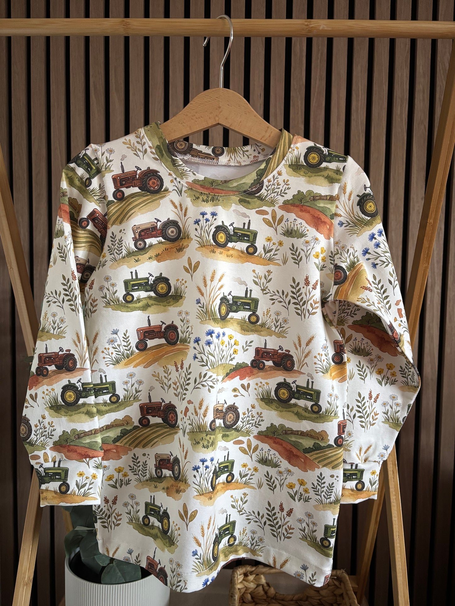 Tractor Trails Long Sleeve Top