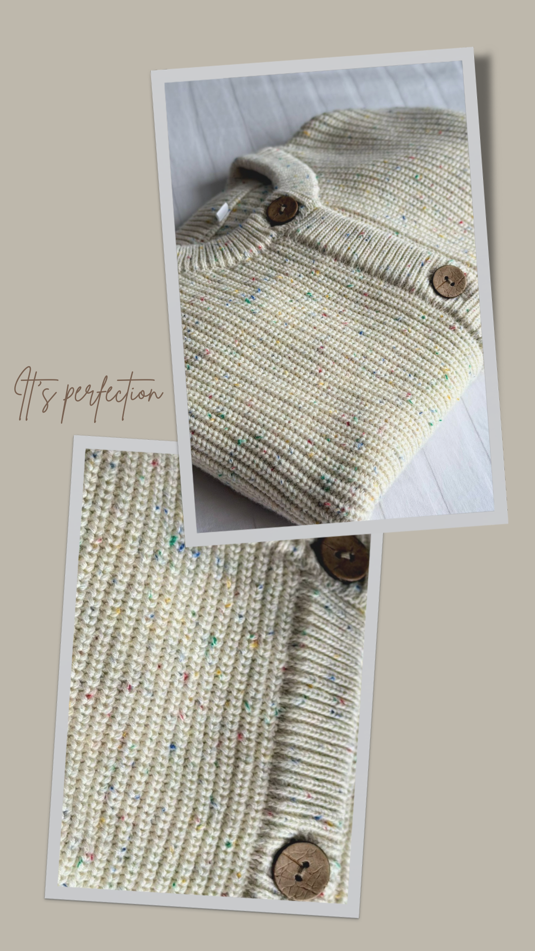 Cream Sprinkles Heirloom Knit Cardigan