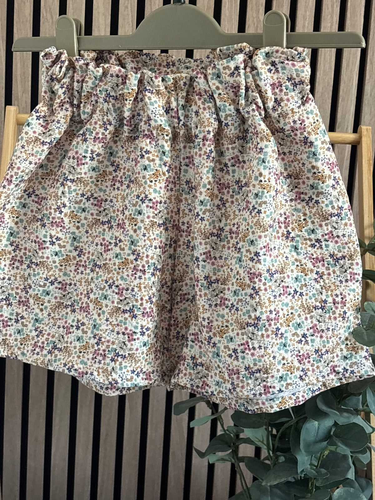 Floral Paperbag or Bloomer Shorts (muslin)
