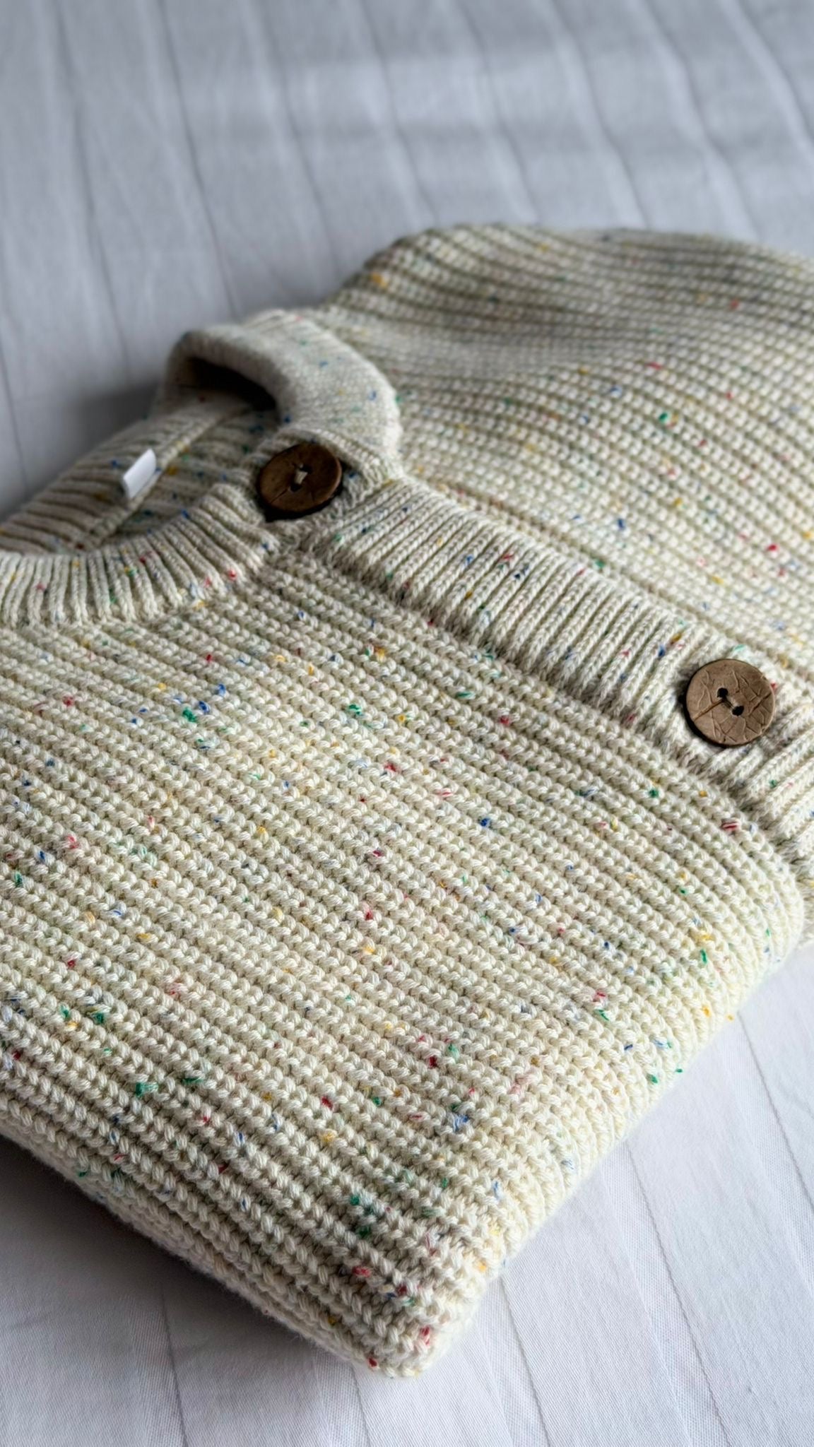 Cream Sprinkles Heirloom Knit Cardigan