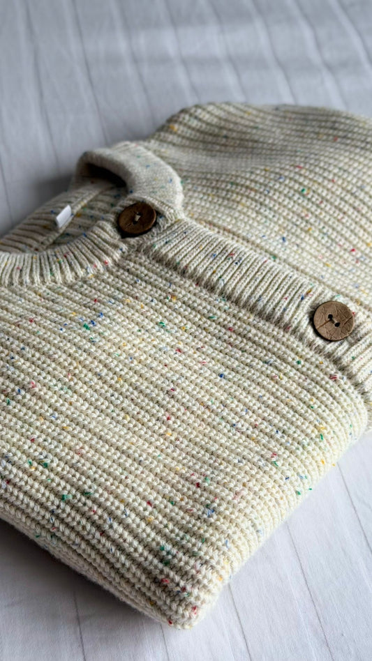 Cream Sprinkles Heirloom Knit Cardigan