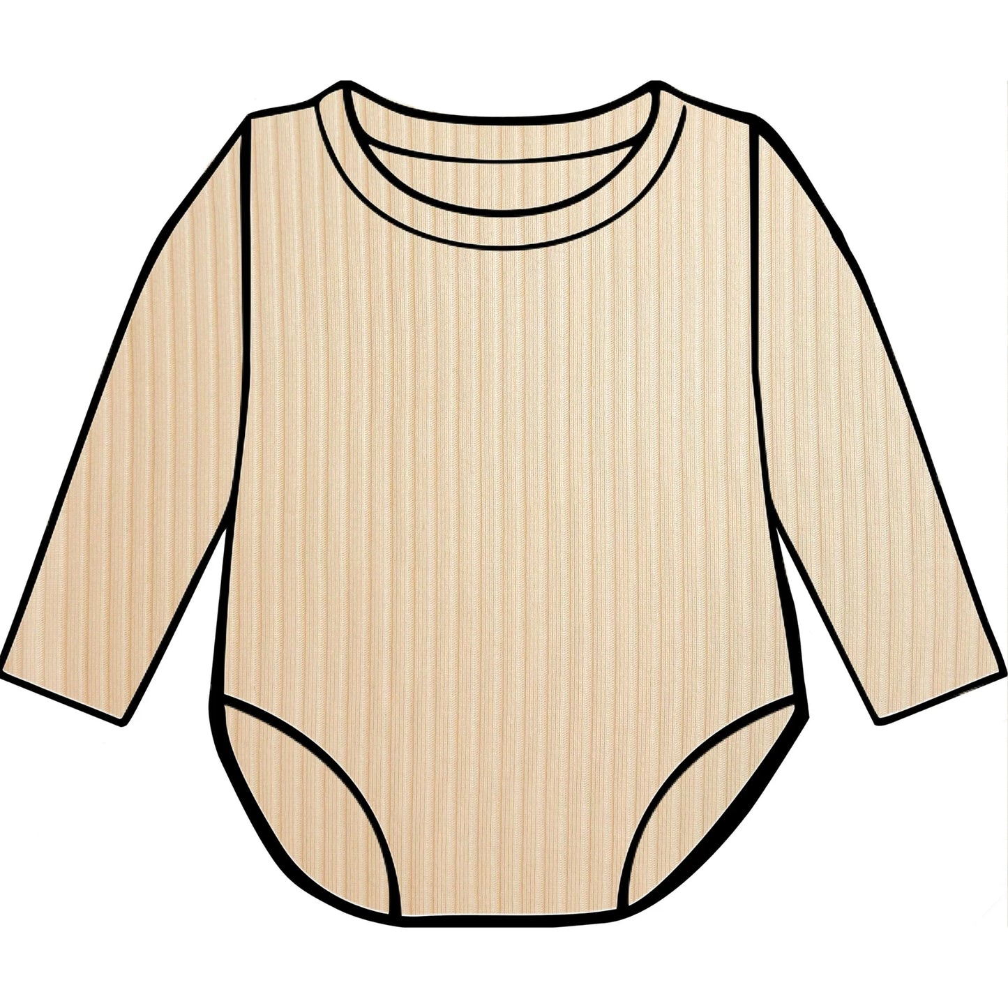 Buttercream ribbed bodysuit